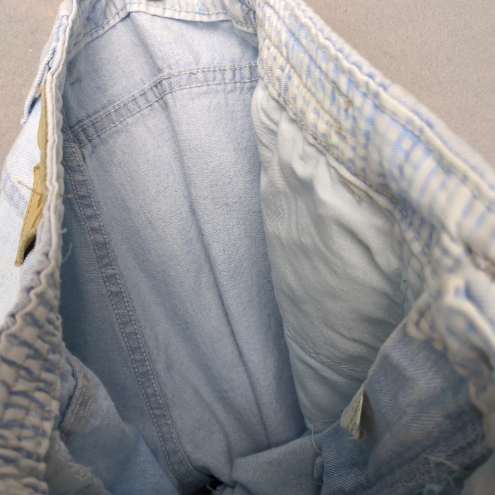 Vintage 80s Lee Light Blue Mom Jeans Womens 10 30x31 High Rise c1987 USA Elastic - Picture 10 of 10